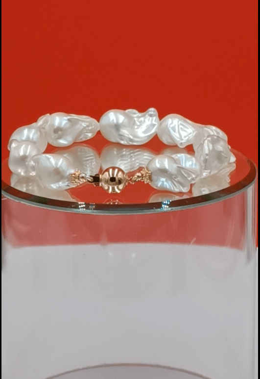 Renee White Baroque Pearl Bracelet - Image 6