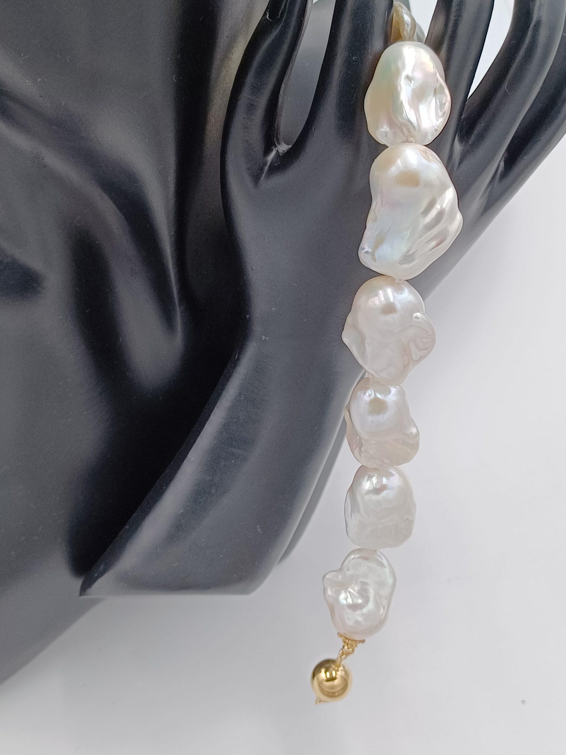 Renee White Baroque Pearl Bracelet - Image 3