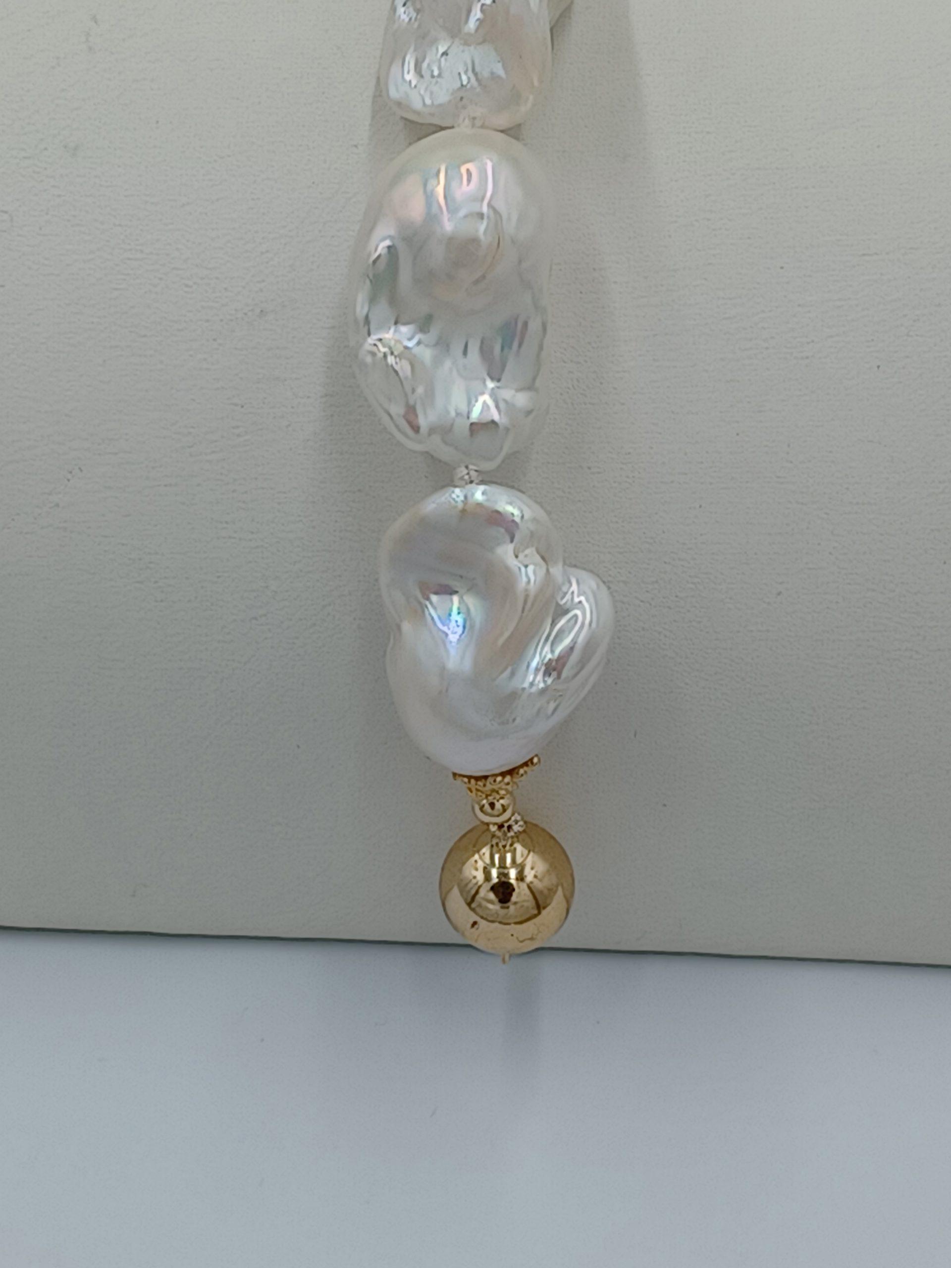 Renee White Baroque Pearl Bracelet - Image 4